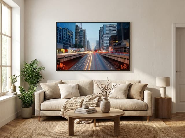 Quadro Decorativo Avenida Paulista Sao Paulo