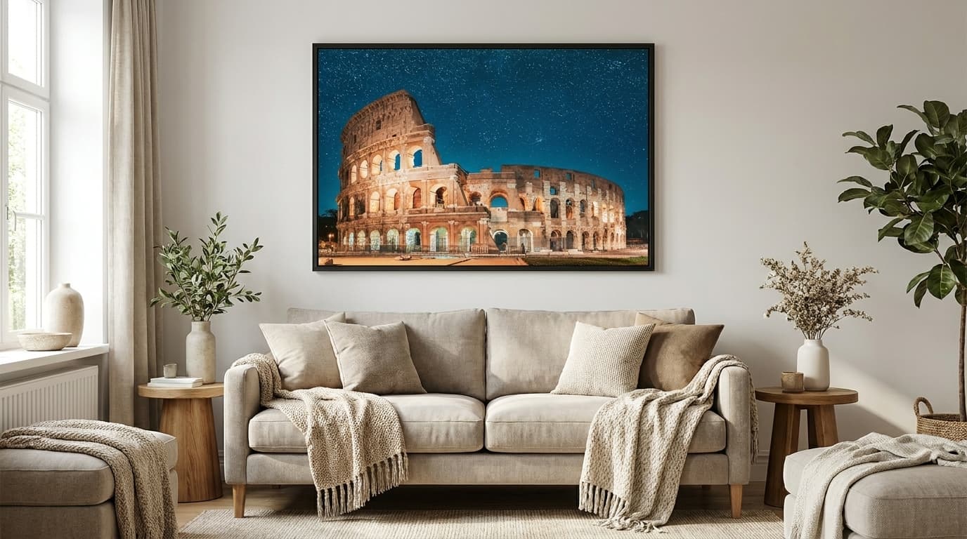 Quadro Decorativo Coliseu Italia