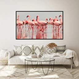 Quadro Decorativo Flamingos