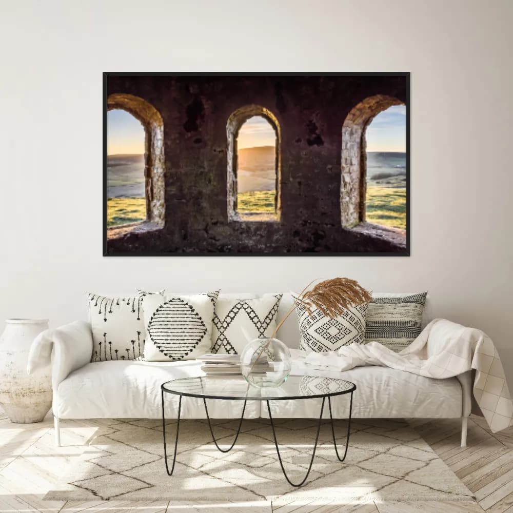 Quadro Decorativo Janela De Castelo
