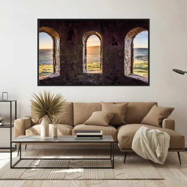 Quadro Decorativo Janela De Castelo