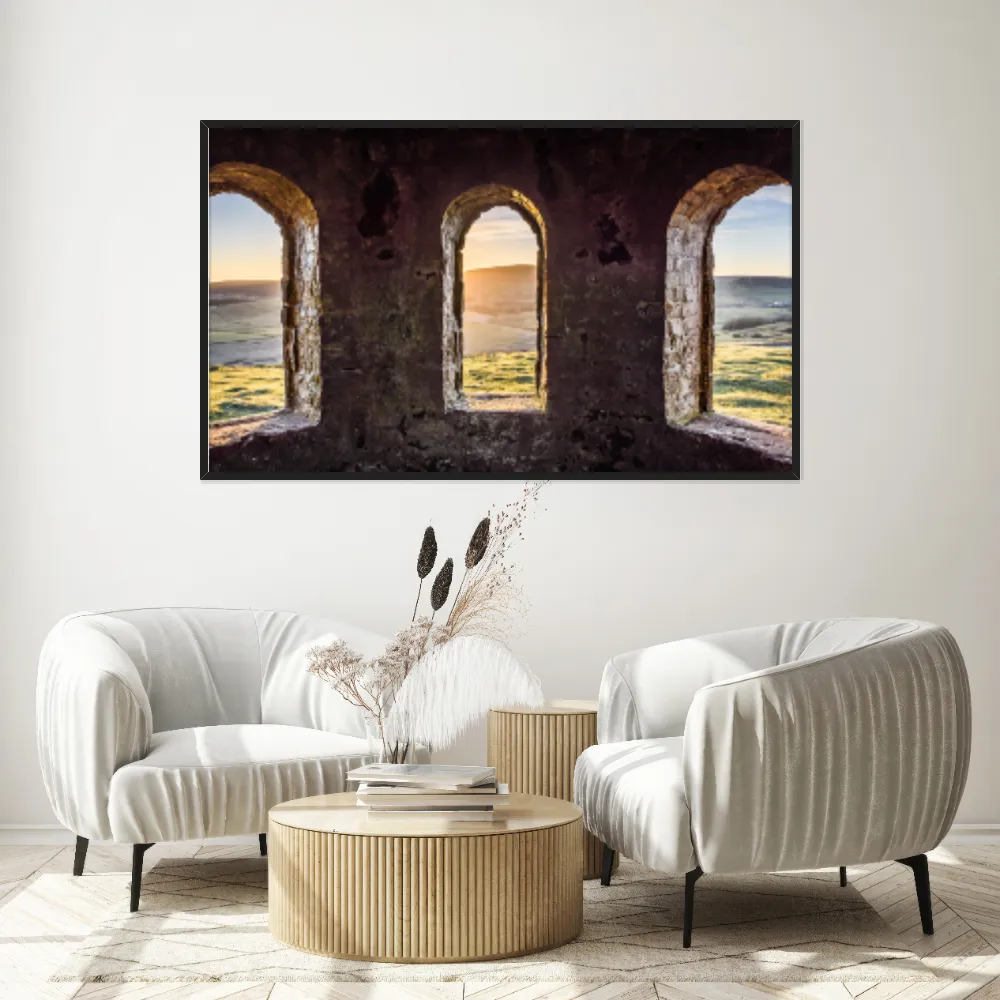 Quadro Decorativo Janela De Castelo