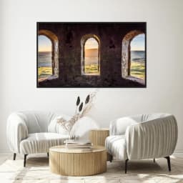 Quadro Decorativo Janela De Castelo