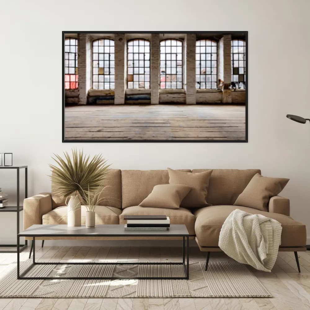 Quadro Decorativo Sala Com Janelas
