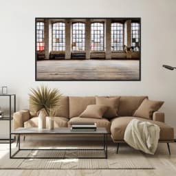 Quadro Decorativo Sala Com Janelas