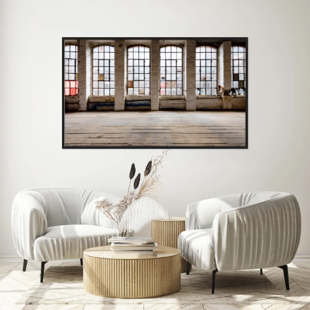 Quadro Decorativo Sala Com Janelas