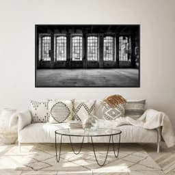 Quadro Decorativo Sala Com Janelas