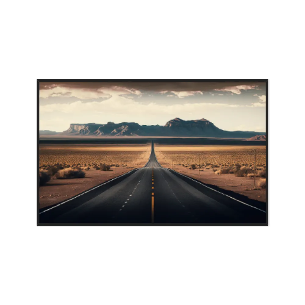 Quadro Decorativo Estrada Com Montanhas