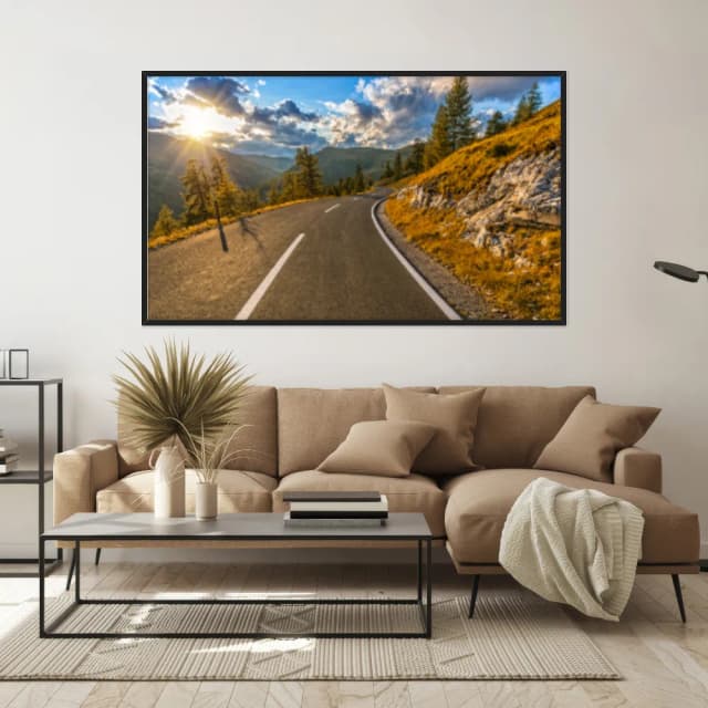 Quadro Decorativo Estrada Com Montanhas