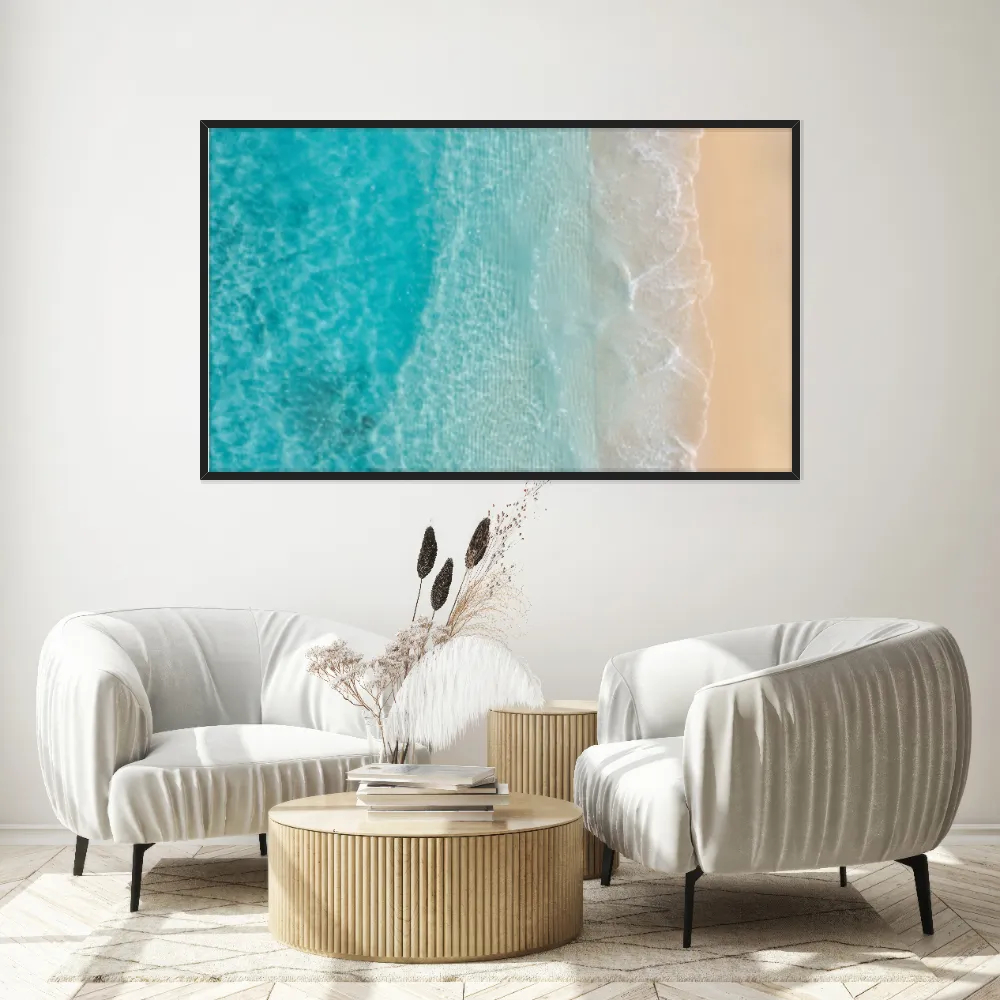 Quadro Decorativo Mar Na Areia