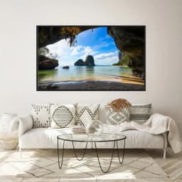 Quadro Decorativo Cavernas De Frente Ao Mar