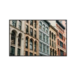 Quadro Decorativo Prédios Antigos Coloridos