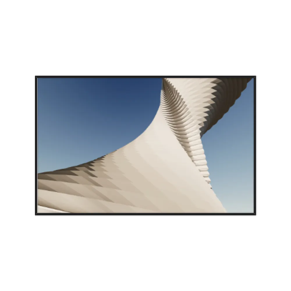 Quadro Decorativo Escultura Espiral Abstrata