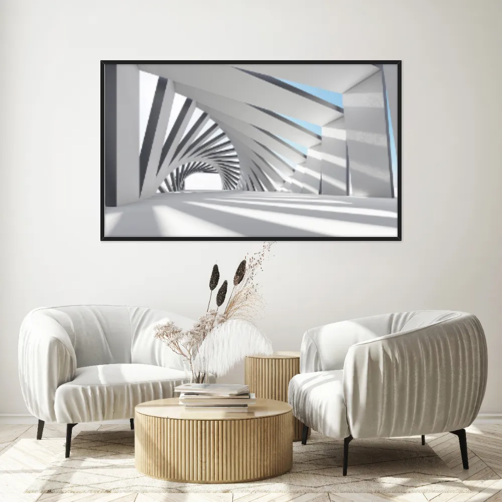 Quadro Decorativo Construção Geométrica