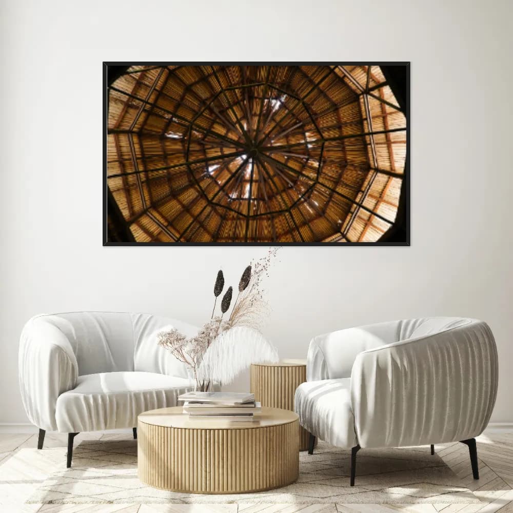 Quadro Decorativo Estrutura De Madeira