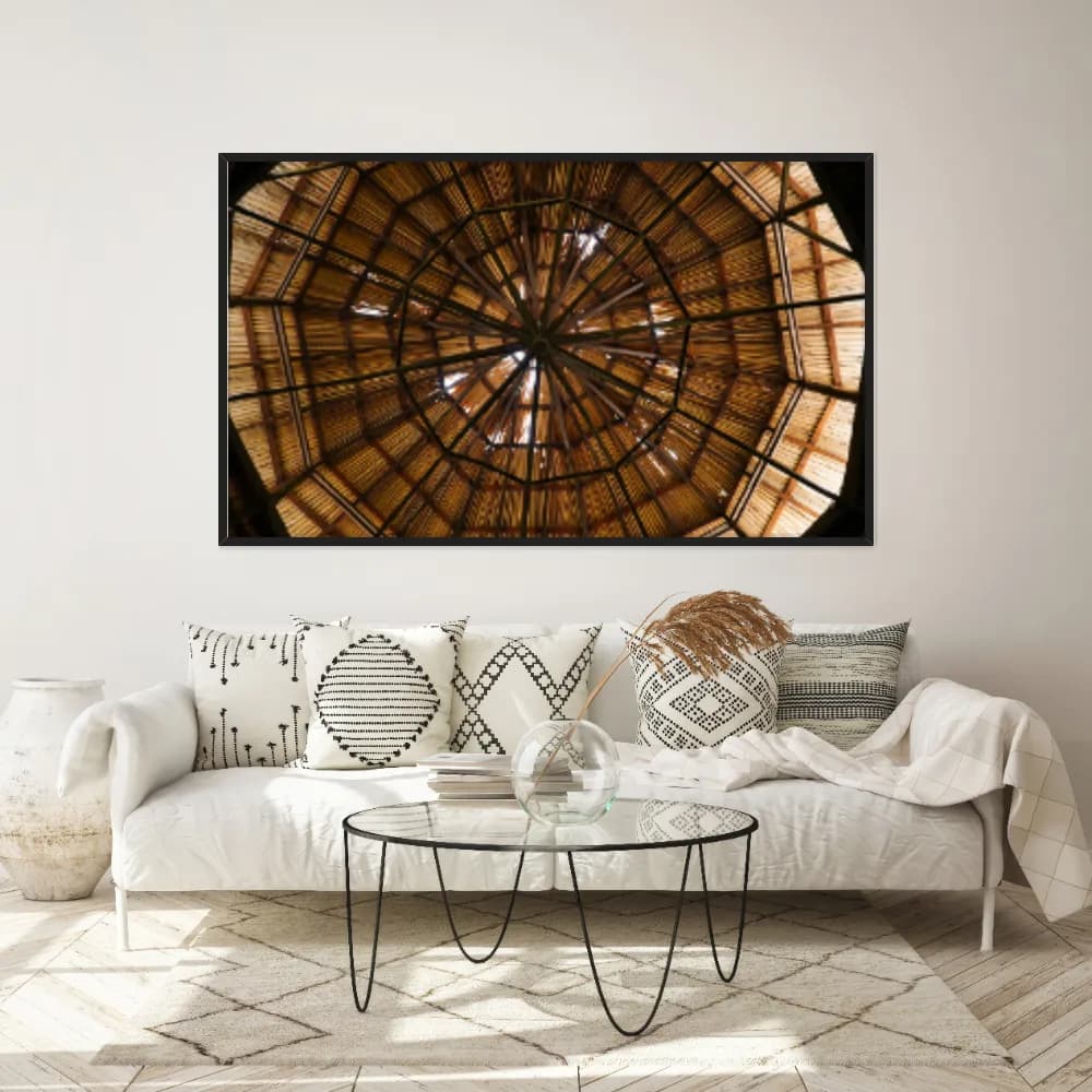 Quadro Decorativo Estrutura De Madeira