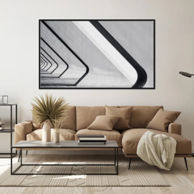 Quadro Decorativo Pilares Diagonais