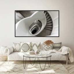 Quadro Decorativo Escultura Espiral Abstrata