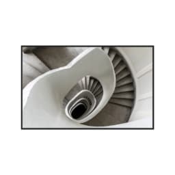 Quadro Decorativo Escultura Espiral Abstrata