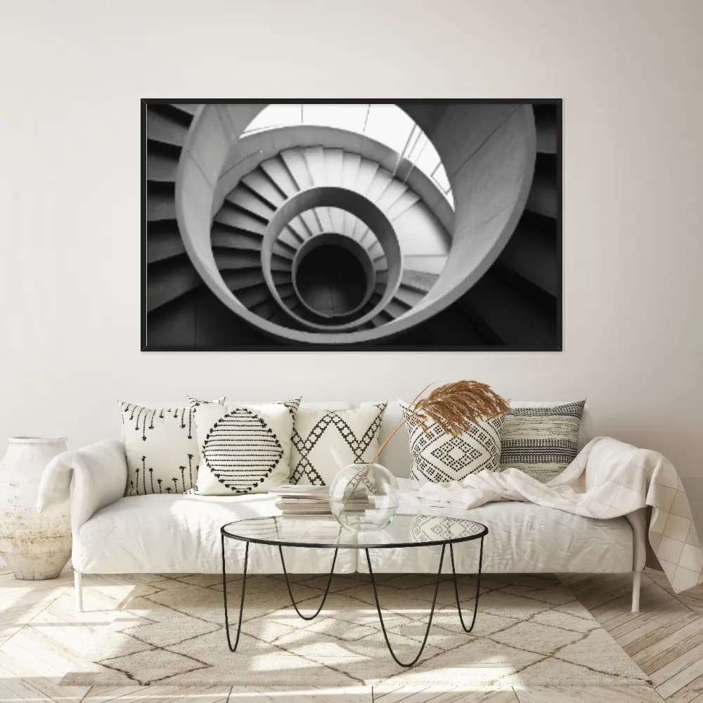 Quadro Decorativo Escada Espiral Conceitual