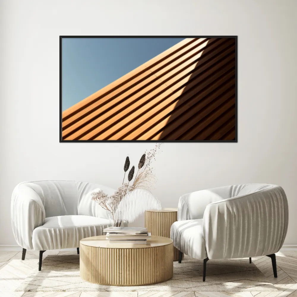 Quadro Decorativo Estrutura De Madeira