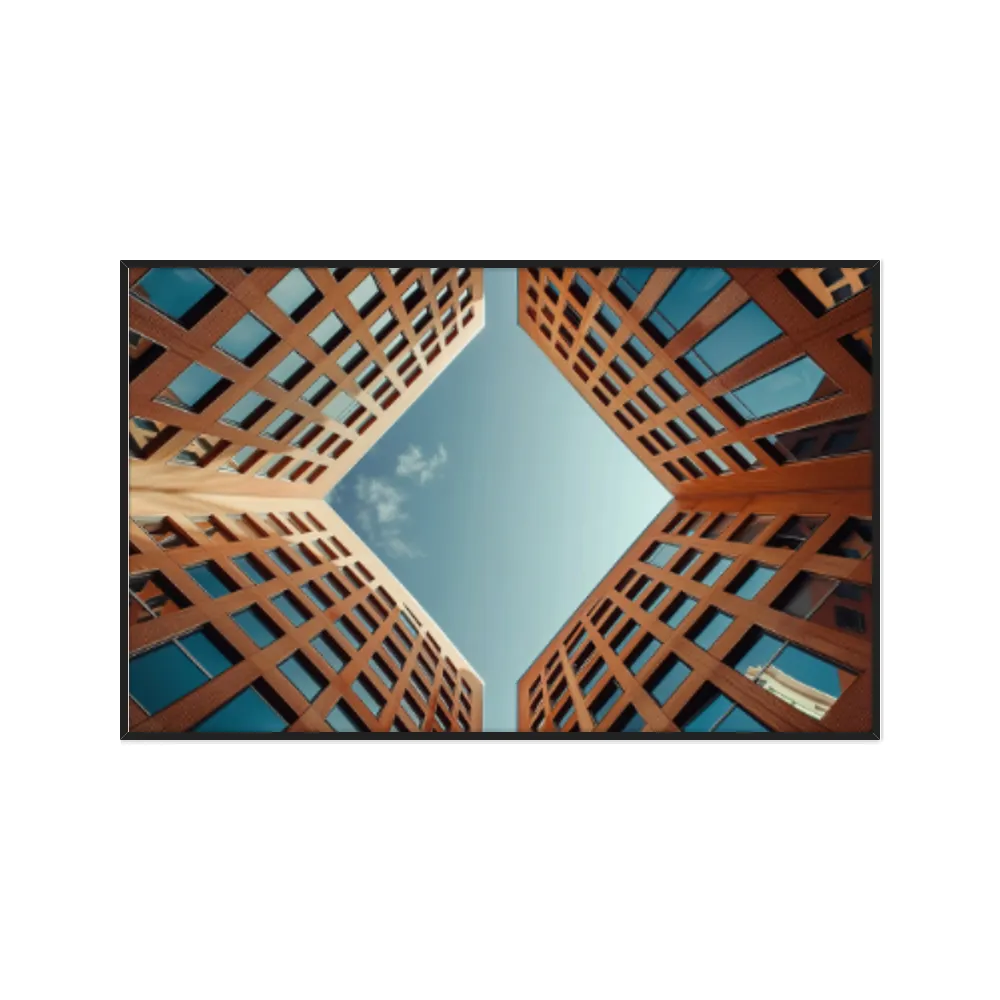 Quadro Decorativo Prédios Que Formam Um Quadrado