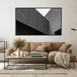 Quadro Decorativo Predio Com Revestimento Perfurado