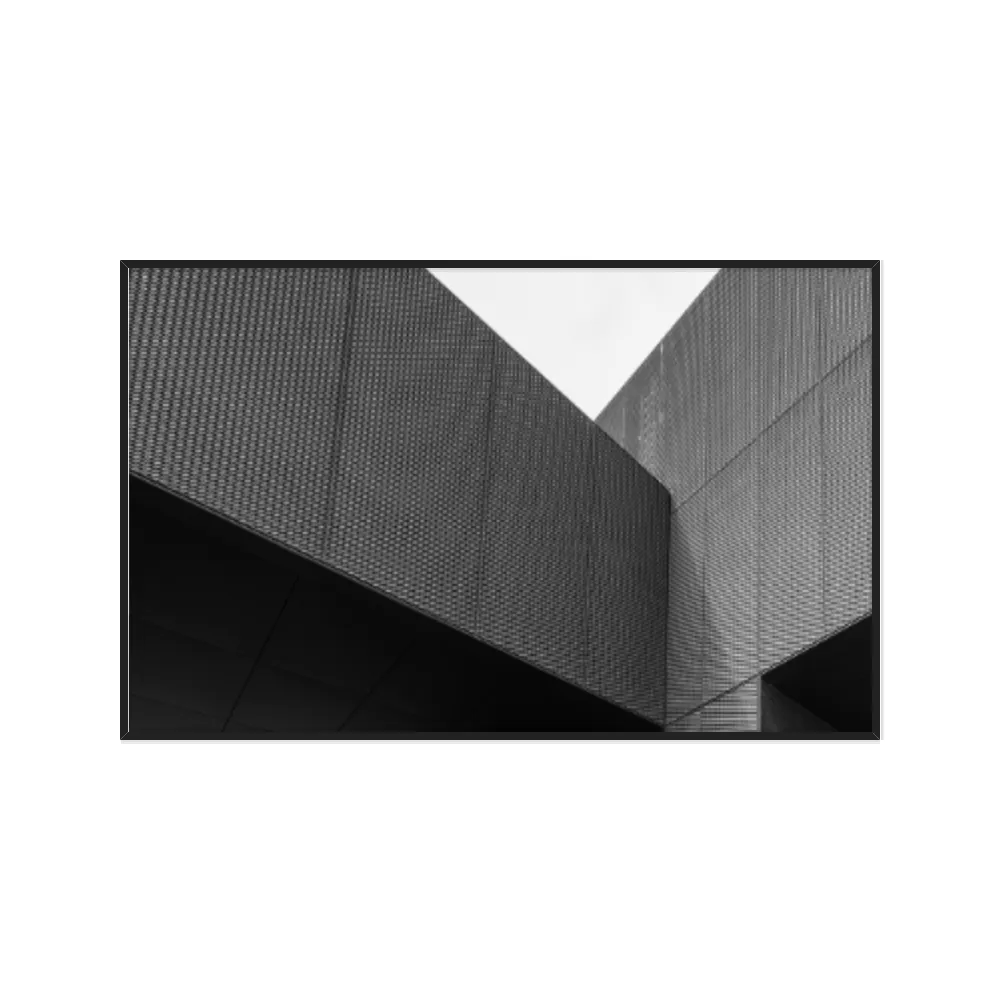 Quadro Decorativo Predio Com Revestimento Perfurado