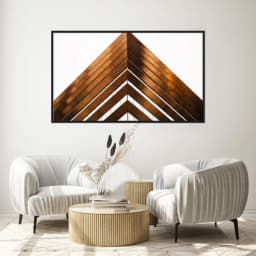 Quadro Decorativo Fachada Edificio De Bronze