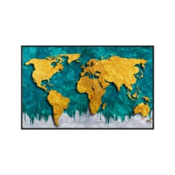 Quadro Decorativo Mapa Mundi