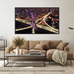 Quadro Decorativo Ponte Estaiada Sao Paulo