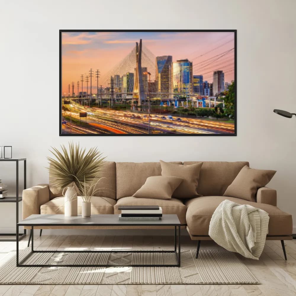 Quadro Decorativo Ponte Octavio Frias Sao Paulo