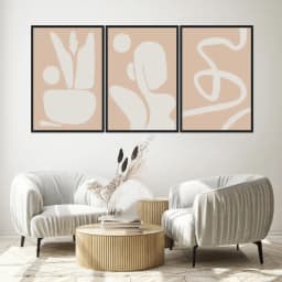 Kit Quadros Decorativos Minimalista
