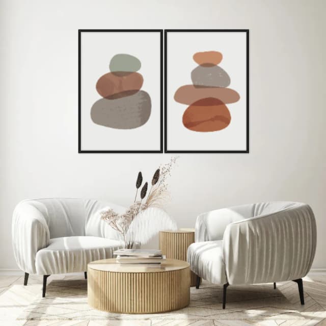 Kit Quadros Decorativos Orgânico