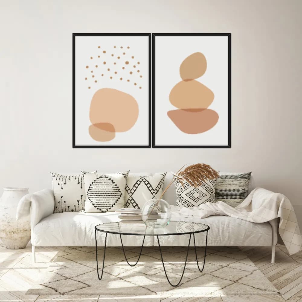 Kit Quadros Decorativos Orgânico