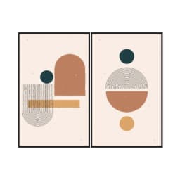 Kit Quadros Decorativos Geométrico