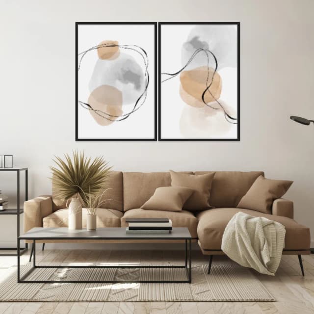 Kit Quadros Decorativos Minimalista