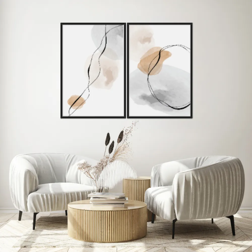 Kit Quadros Decorativos Minimalista