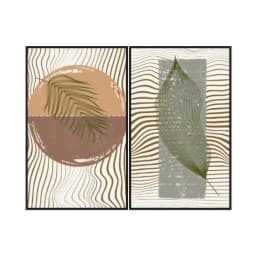 Kit Quadros Decorativos Folhas E Texturas