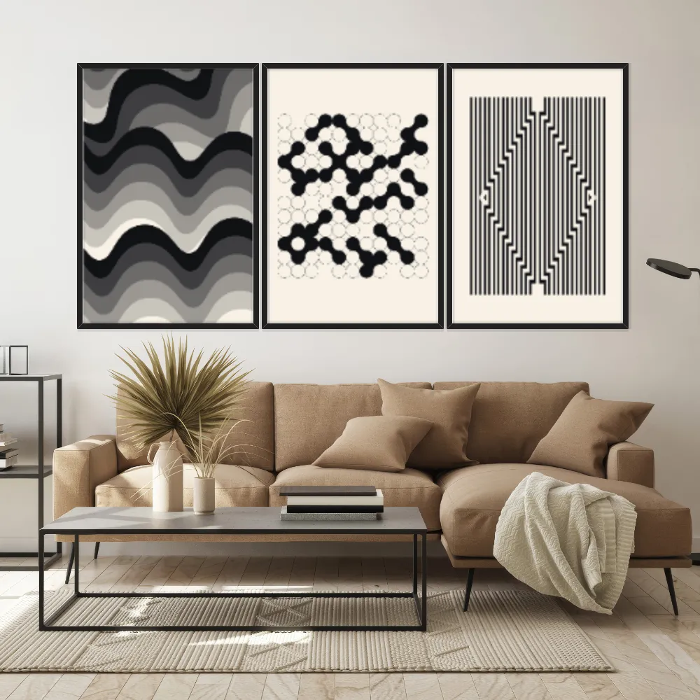 Kit Quadros Decorativos Minimalista