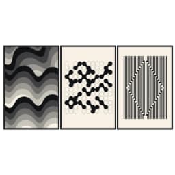 Kit Quadros Decorativos Minimalista