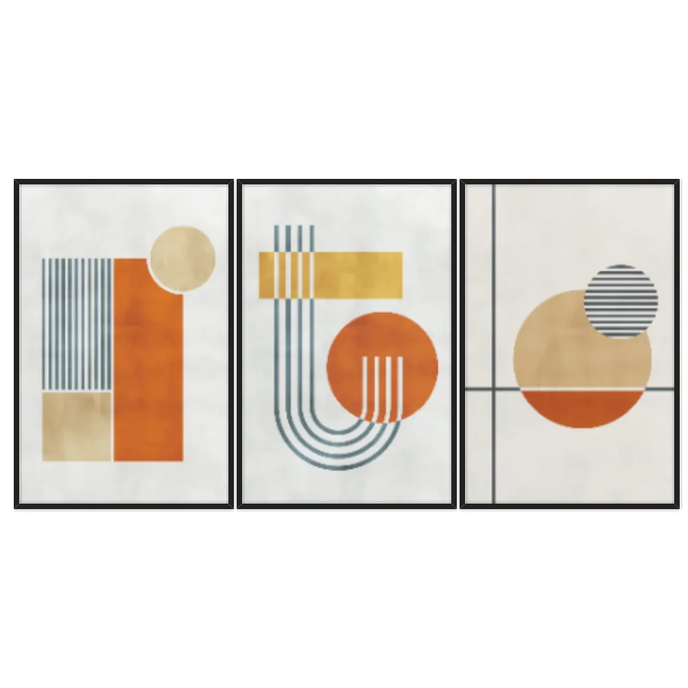 Kit Quadros Decorativos Geométrico