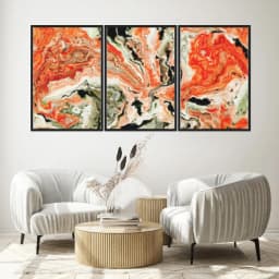 Quadro Decorativo Mármore Vermelho