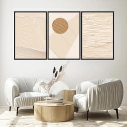 Kit Quadros Decorativos Linhas