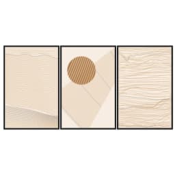 Kit Quadros Decorativos Linhas