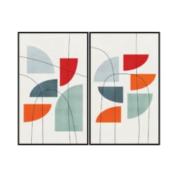 Kit Quadros Decorativos Linhas E Formas