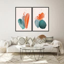 Kit Quadros Decorativos Aquarela