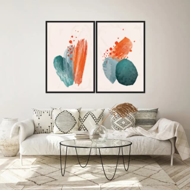 Kit Quadros Decorativos Aquarela