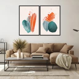 Kit Quadros Decorativos Aquarela