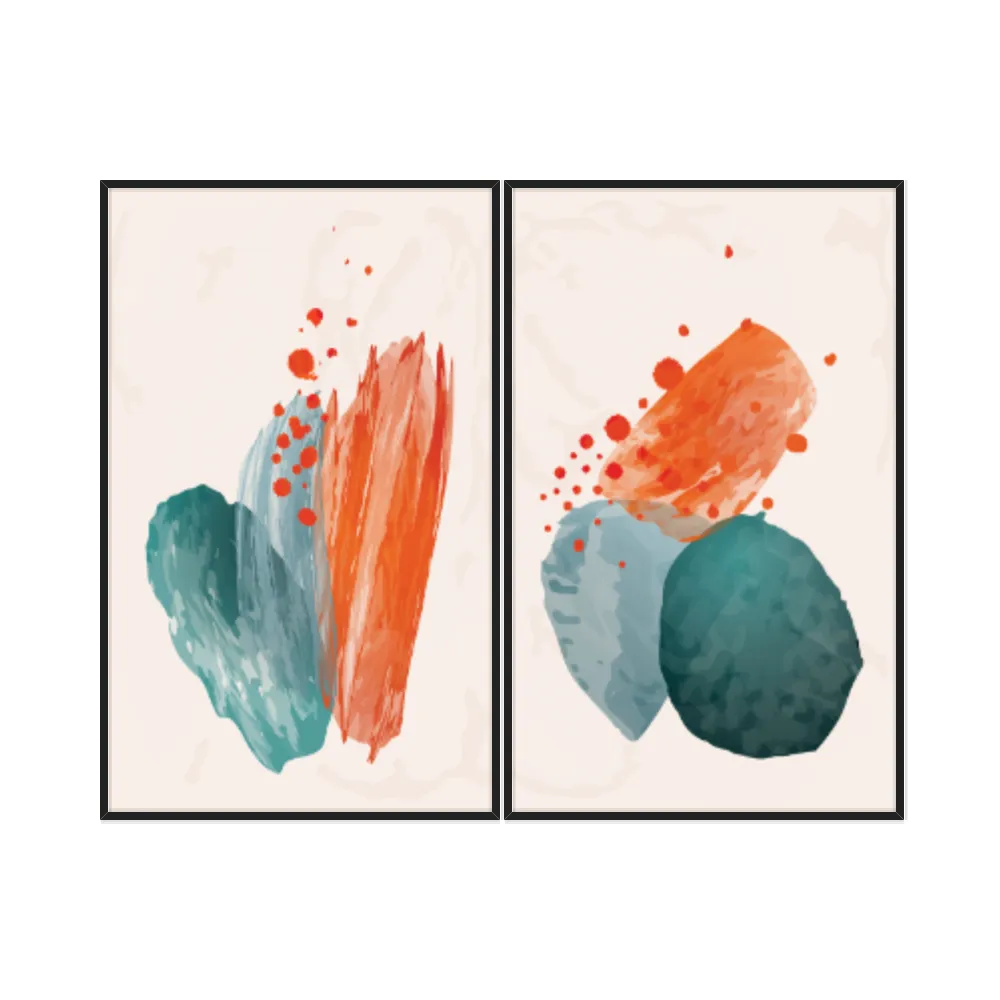 Kit Quadros Decorativos Aquarela